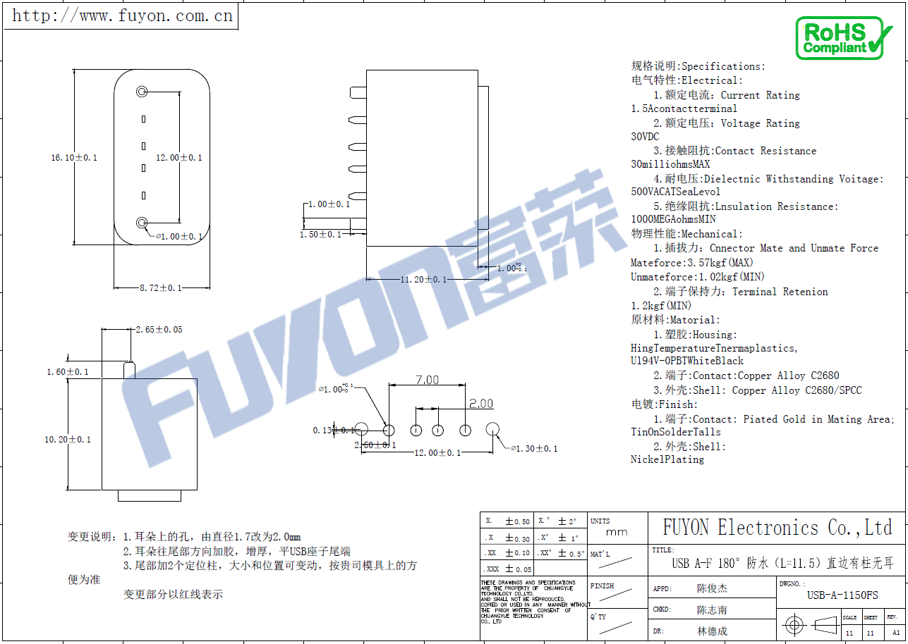 USB-A-1150FS