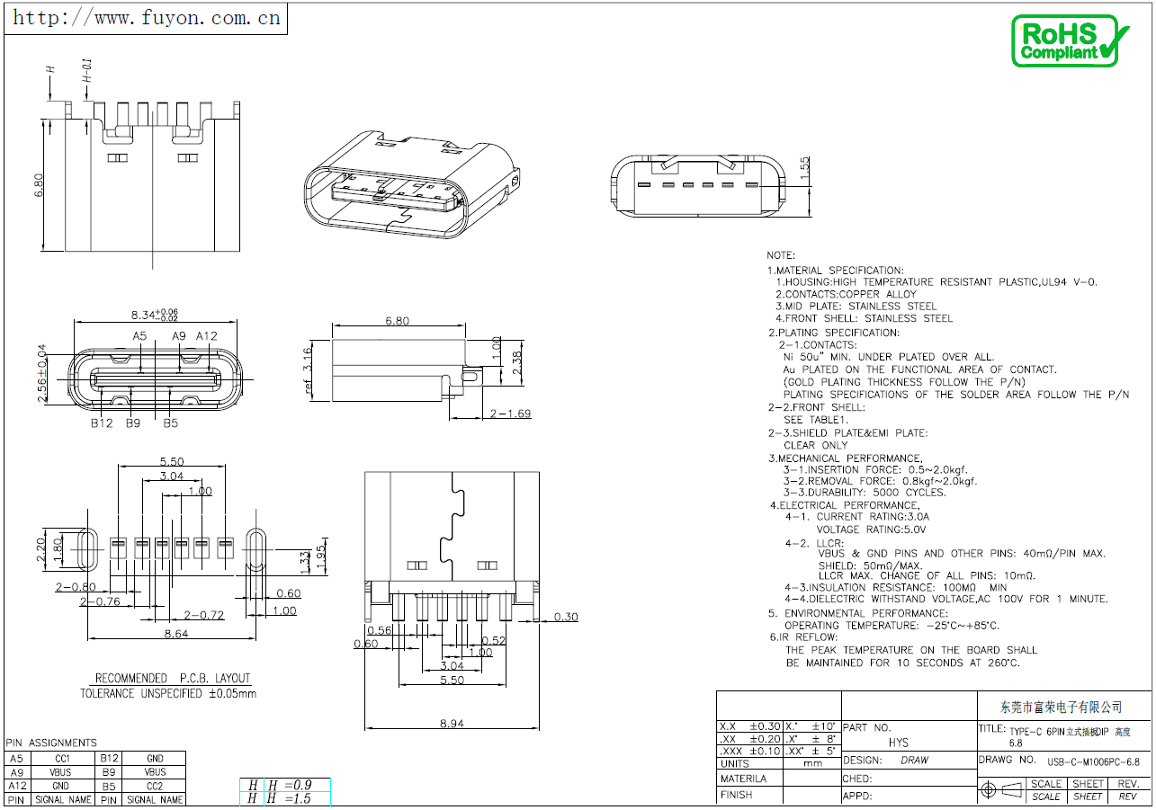 USB-C-M1006PC