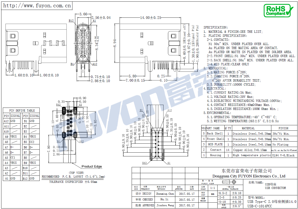 USB-C-1014PCC-M305